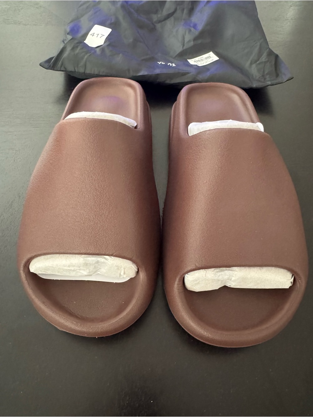 Authentic YS-01 Yeezy Brown Slide Sandals - Comfortable Casual Slip-Ons